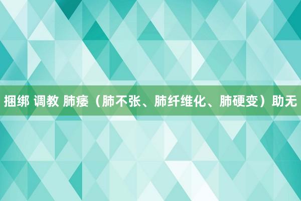 捆绑 调教 肺痿（肺不张、肺纤维化、肺硬变）助无