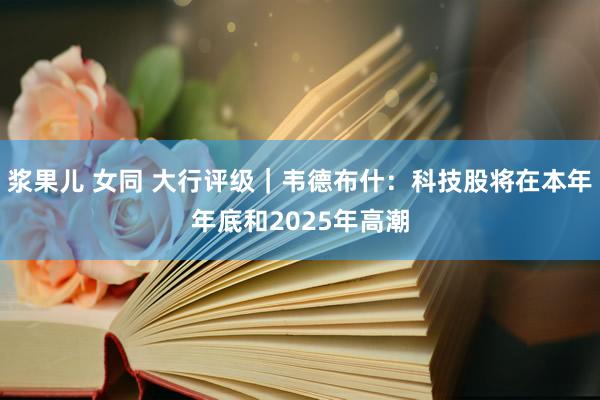 浆果儿 女同 大行评级｜韦德布什：科技股将在本年年底和2025年高潮