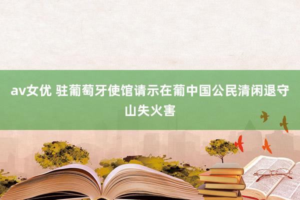 av女优 驻葡萄牙使馆请示在葡中国公民清闲退守山失火害