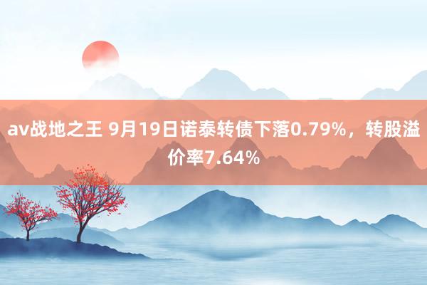 av战地之王 9月19日诺泰转债下落0.79%，转股溢价率7.64%