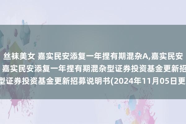 丝袜美女 嘉实民安添复一年捏有期混杂A，嘉实民安添复一年捏有期混杂C: 嘉实民安添复一年捏有期混杂型证券投资基金更新招募说明书(2024年11月05日更新)