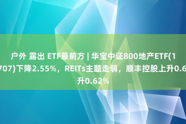 户外 露出 ETF最前方 | 华宝中证800地产ETF(159707)下降2.55%，REITs主题走弱，顺丰控股上升0.62%