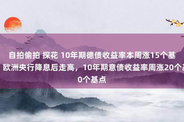 自拍偷拍 探花 10年期德债收益率本周涨15个基点，欧洲央行降息后走高，10年期意债收益率周涨20个基点