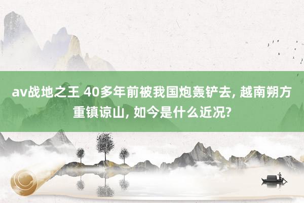 av战地之王 40多年前被我国炮轰铲去, 越南朔方重镇谅山, 如今是什么近况?