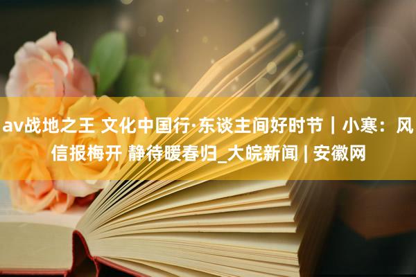 av战地之王 文化中国行·东谈主间好时节｜小寒：风信报梅开 静待暖春归_大皖新闻 | 安徽网