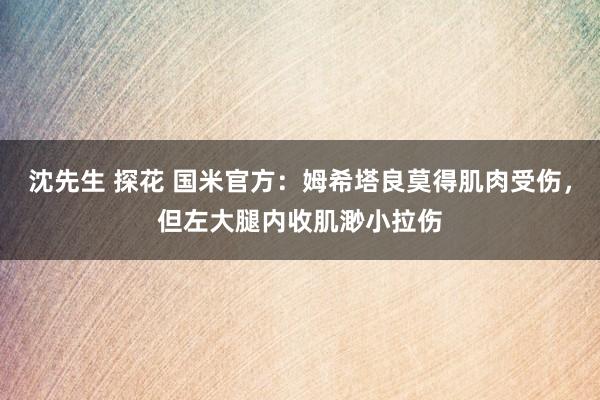 沈先生 探花 国米官方：姆希塔良莫得肌肉受伤，但左大腿内收肌渺小拉伤